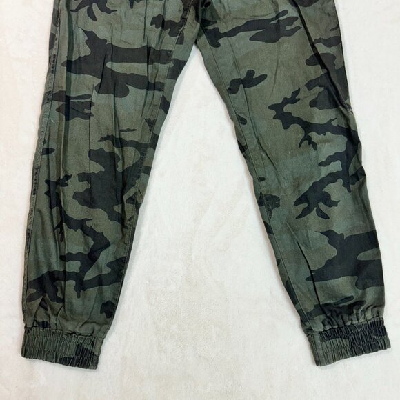 TNA Aritzia Alix Jogger Pants Green Camouflage Cotton-twill Women's Size S - Picture 7 of 11